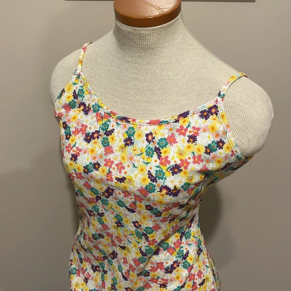 NWOT!! VERO MODA - Ullipam Tank Dress In Brook Green Aop Ulli - Size M - Picture 10 of 12